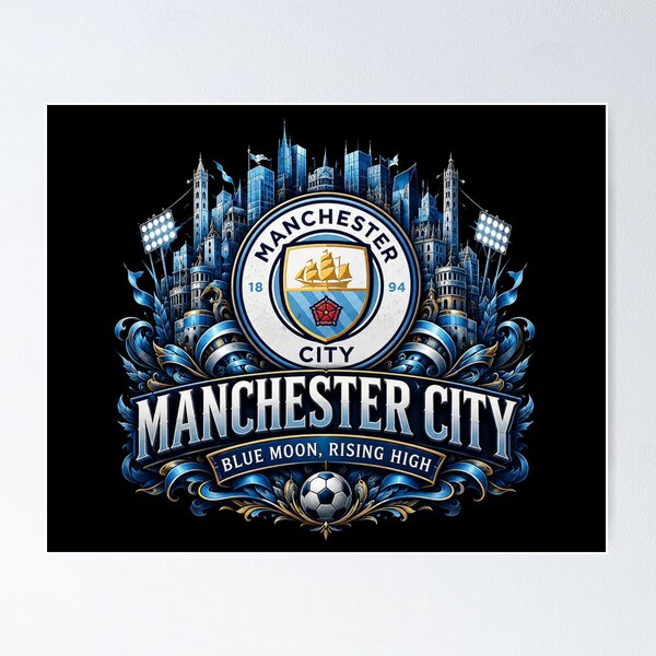 Item preview, Manchester City Blue Moon Rising High | Vintage Football Heritage designed and sold by WildTrace.
