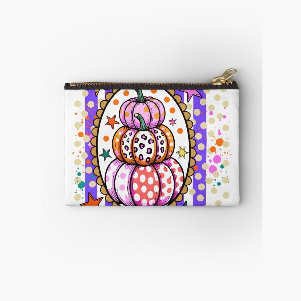 Item preview, Pastel Patterned Pumpkin Stack Colorful Polka Dot Leopard Fall Gift designed and sold by Zizo-DR44.