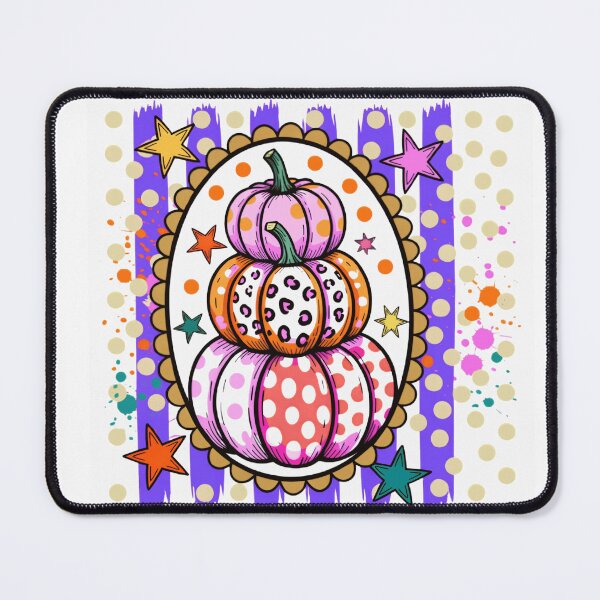 Item preview, Pastel Patterned Pumpkin Stack Colorful Polka Dot Leopard Fall Gift designed and sold by Zizo-DR44.