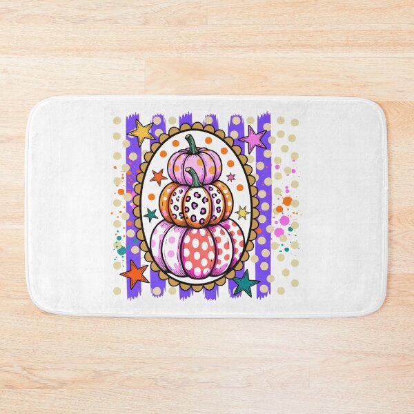 Item preview, Pastel Patterned Pumpkin Stack Colorful Polka Dot Leopard Fall Gift designed and sold by Zizo-DR44.