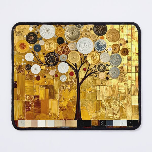 Item preview, Ornate Gold Leaf and Mosaic Circle Tree designed and sold by Vicky Brago-Mitchell®.