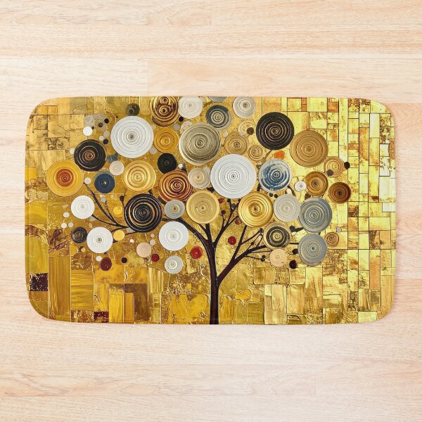 Item preview, Ornate Gold Leaf and Mosaic Circle Tree designed and sold by Vicky Brago-Mitchell®.