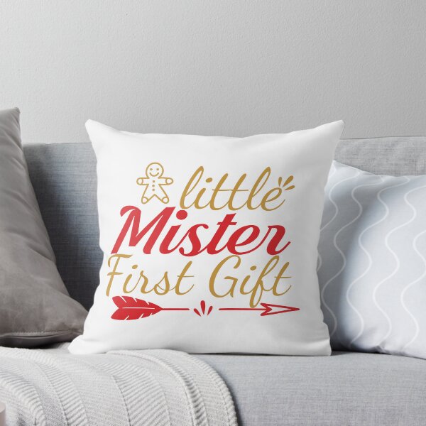 Item preview, Little Mister First Gift Christmas Quote Holiday Vibes designed and sold by FuzionRaptor.