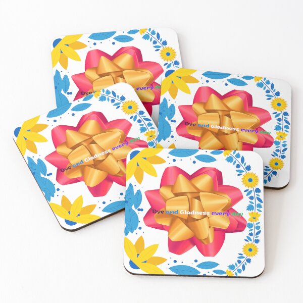 Item preview, Festive Gift Bow with Summer Flowers designed and sold by Kuevitaglowshop.