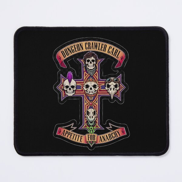 Item preview, "Appetite for Anarchy" Dungeon Crawler Carl Guns N' Roses Parody Art designed and sold by The Funky Sprunki.