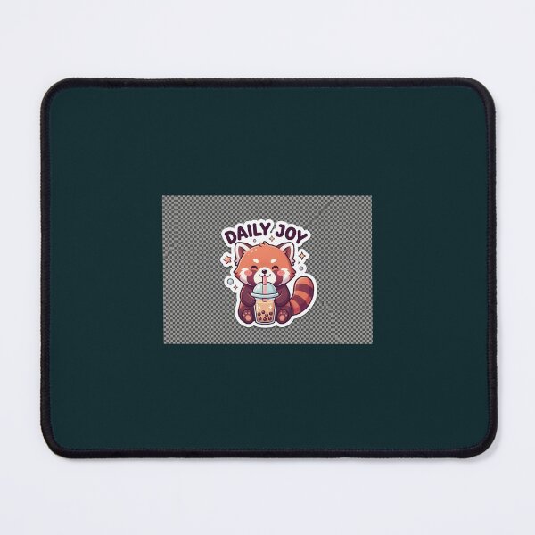 Item preview, Cute Red Panda Boba Tea Daily Joy Kawaii designed and sold by RradhaDesigns.