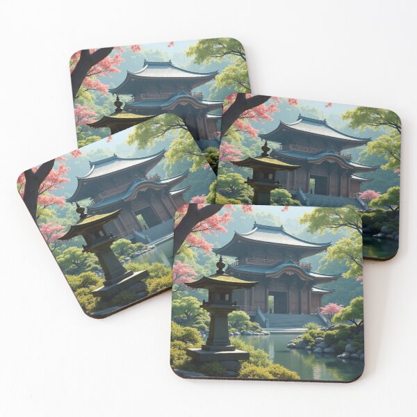 Item preview, Garden of Tranquil Waters  Japanese Temple Retreat designed and sold by nhk999.