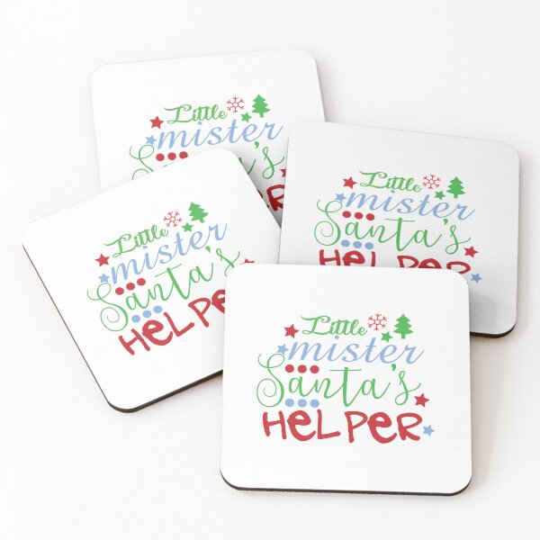 Item preview, Little Mister Santa Helper Christmas Quote Holiday Vibes designed and sold by FuzionRaptor.