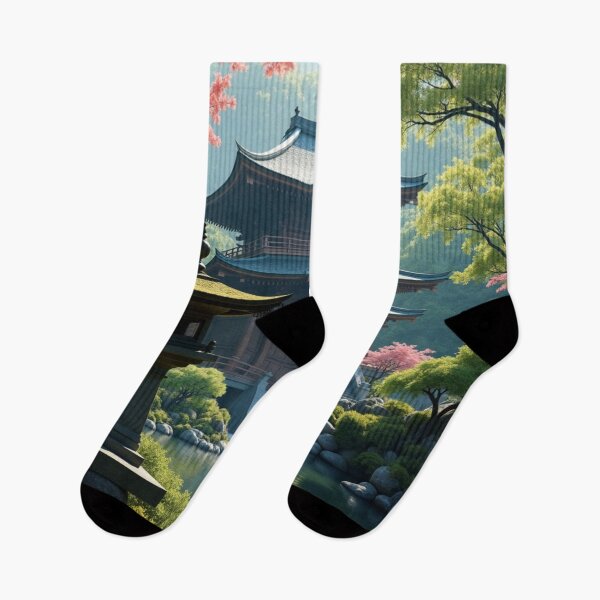 Item preview, Garden of Tranquil Waters  Japanese Temple Retreat designed and sold by nhk999.