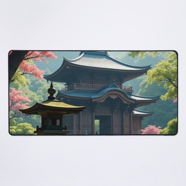 Item preview, Garden of Tranquil Waters Japanese Temple Retreat designed and sold by nhk999.
