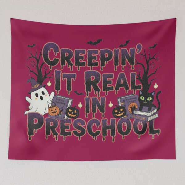 Item preview, Creepin It Real Preschool Teacher Graphic designed and sold by Exquisite Design Studio „Paculówka”.