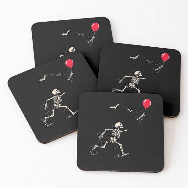 Item preview, Skeleton Lost Balloon Dark Humor Creepy Halloween designed and sold by OddityVault.