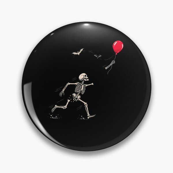 Item preview, Skeleton Lost Balloon Dark Humor Creepy Halloween designed and sold by OddityVault.
