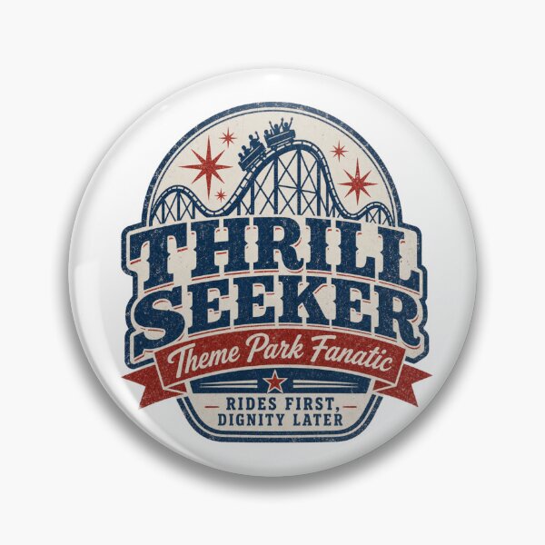 Item preview, "Thrill Seeker" a ThemePark Fanatic Design designed and sold by NicheWearStudio.