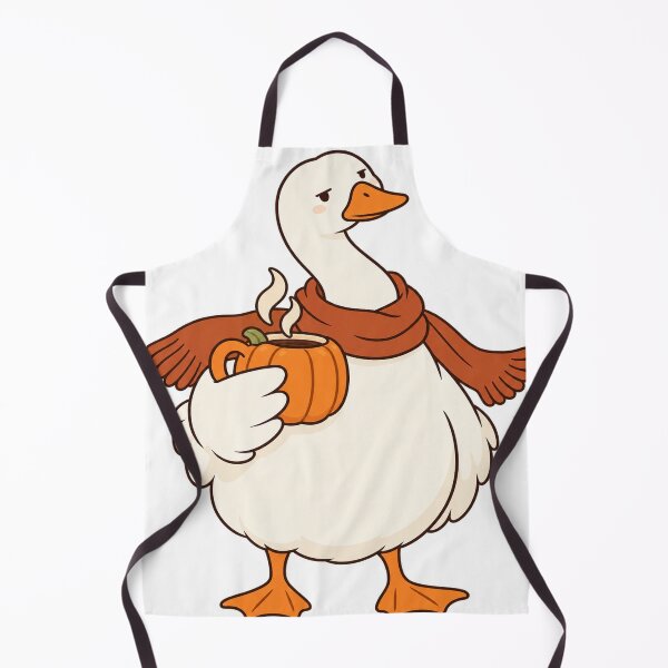 Item preview, Cozy Goose Holding a Pumpkin Coffee Mug designed and sold by H.M. Bright Design.