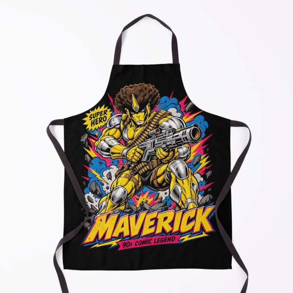 Item preview, Retro Comic Book Superhero Maverick Cyborg Soldier designed and sold by ZayCreates.