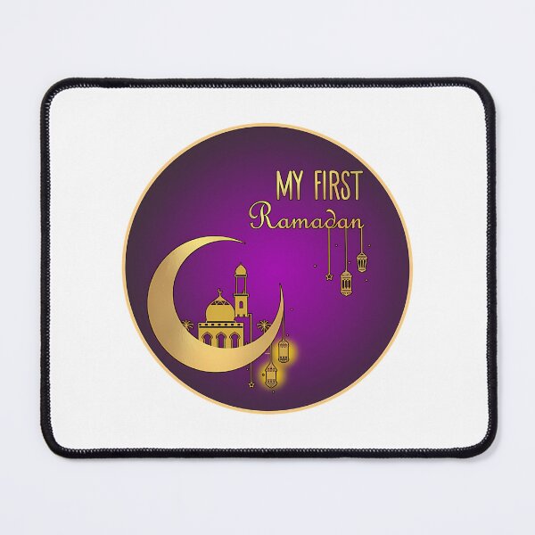 Artikelvorschau, Mein erster Ramadan – Kurzarmshirt in Gold und Lila entworfen und verkauft von merchwemam.