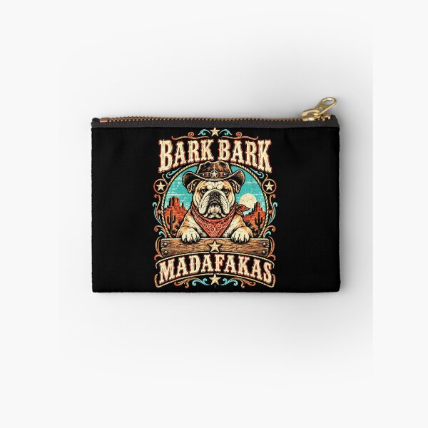 Item preview, Bark Bark Madafakas Western Cowboy Bulldog designed and sold by OddityVault.