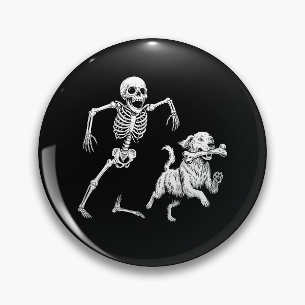 Item preview, Skeleton Chasing Dog Funny Skeleton Halloween designed and sold by studio-ssaam.