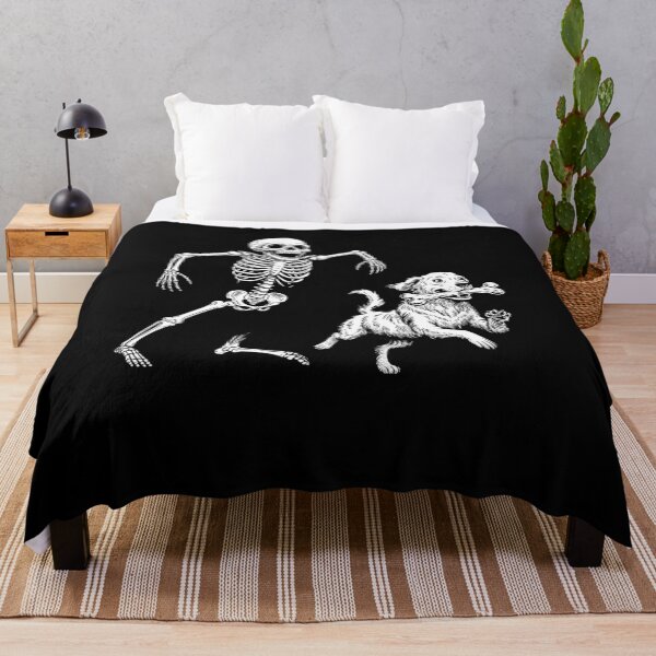 Item preview, Skeleton Chasing Dog Funny Skeleton Halloween designed and sold by studio-ssaam.