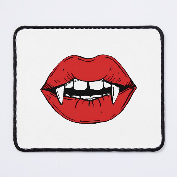 Item preview, Vampire Red Lips On Black Background designed and sold by CherubsStudios.