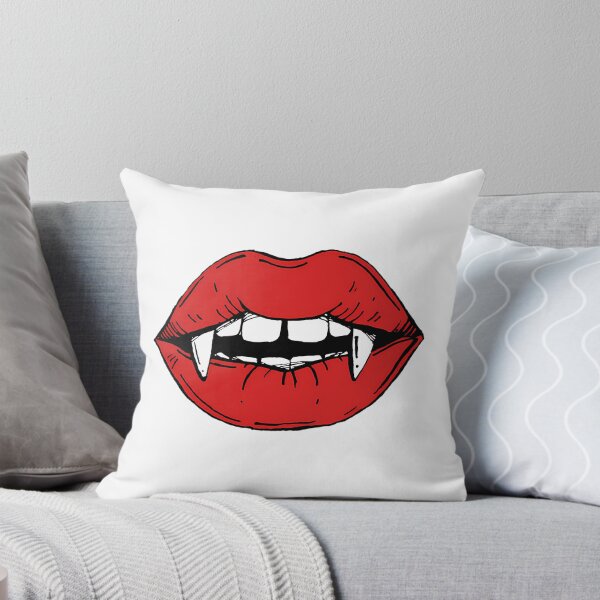 Item preview, Vampire Red Lips On Black Background designed and sold by CherubsStudios.
