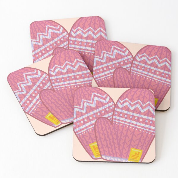 Item preview, Cozy Pink Winter Mittens designed and sold by tammist.