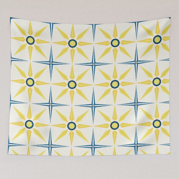 Item preview, Greek Summer Stars designed and sold by Space & Care - Art Deco GeoMetrica.