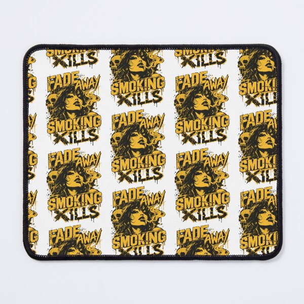 Item preview, Fade Away Smoking Kills Vintage Grunge Punk Skull Girl Design designed and sold by TheHellIWontSh.