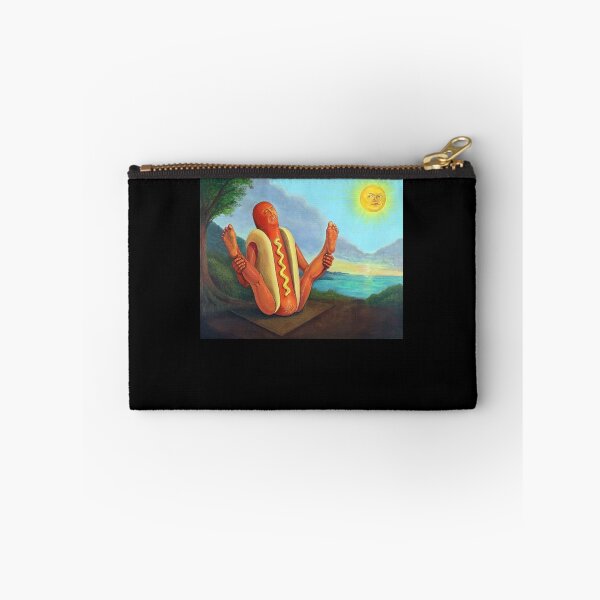 Item preview, Sunning Hotdog Funny Hot Dog Meme designed and sold by studio-ssaam.