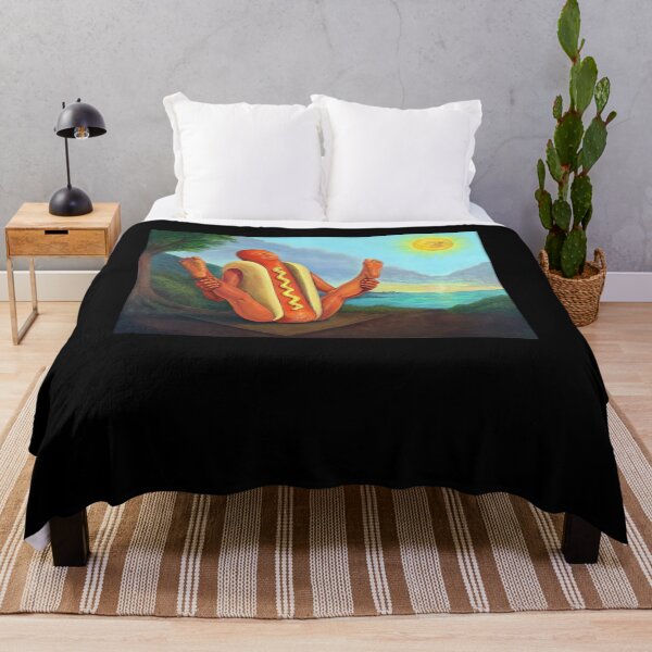 Item preview, Sunning Hotdog Funny Hot Dog Meme designed and sold by studio-ssaam.