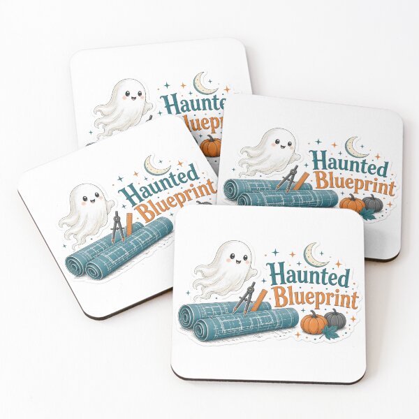 Item preview, Halloween Architect Sticker — Haunted Blueprint designed and sold by Soft Merch.