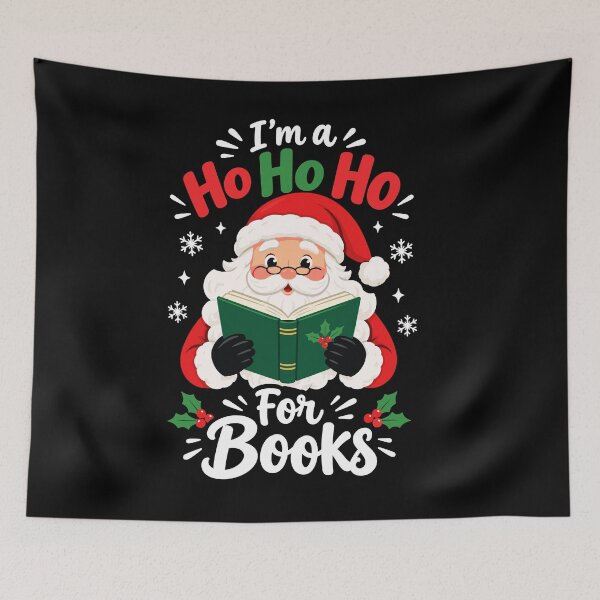 Item preview, Christmas Santa Book Lover I'm a Ho Ho Ho For Books Holiday designed and sold by mraihan.