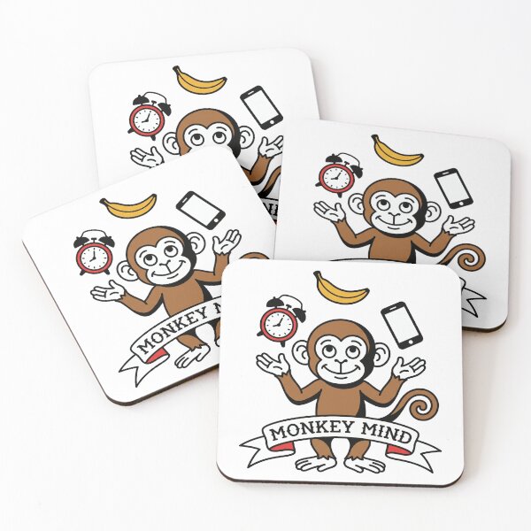 Item preview, Monkey Mind Tattoo Flash: Juggling Every Distraction designed and sold by Osmose-Studio.