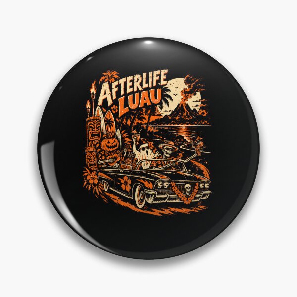Item preview, Retro Tiki Halloween Spooky Tropical Night Vintage Horror designed and sold by OddityVault.