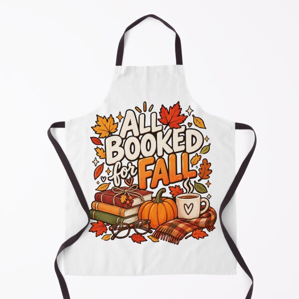 Item preview, All Booked for Fall – Cozy Autumn Books, Pumpkin & Coffee Design designed and sold by mik lor.