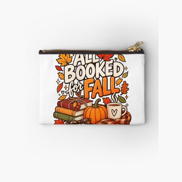 Item preview, All Booked for Fall – Cozy Autumn Books, Pumpkin & Coffee Design designed and sold by mik lor.