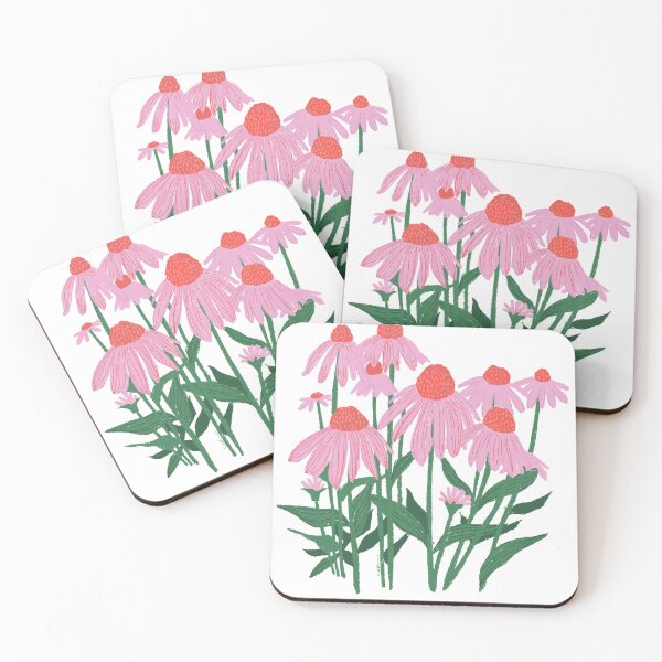 Item preview, Pink Coneflowers designed and sold by Hailey Sperling.