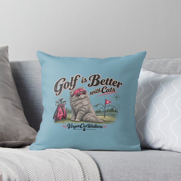 Item preview, Golf is Better with Cats designed and sold by Laugh a Lot Folk Art.