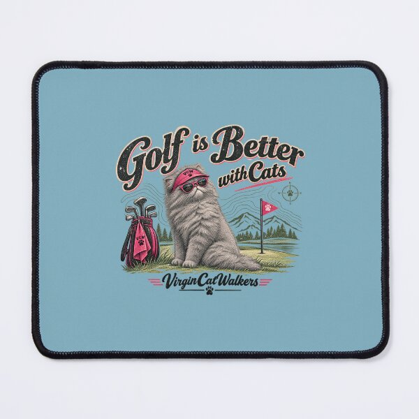 Item preview, Golf is Better with Cats designed and sold by Laugh a Lot Folk Art.