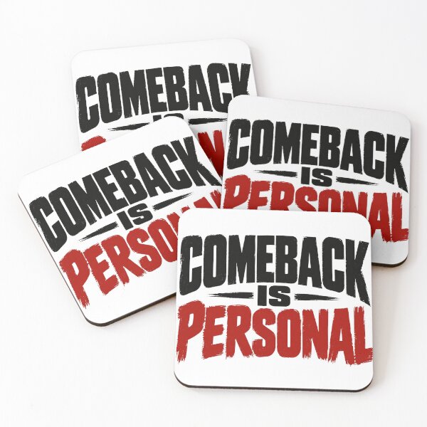 Item preview, The Comeback Is Personal – Motivational Quote & Mountain Climbing Design designed and sold by Lovestickerco.