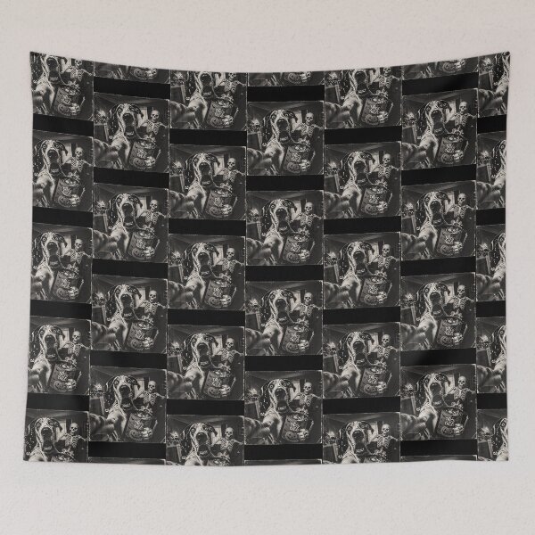 Item preview, Trick Or Treat Halloween Great Dane Scary Skeleton Selfie designed and sold by OddityVault.