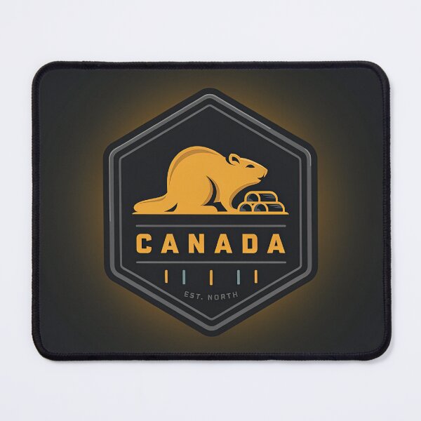 Item preview, Vintage Canadian Beaver Hexagon Badge Emblem Vector designed and sold by Shutter-Dragon.