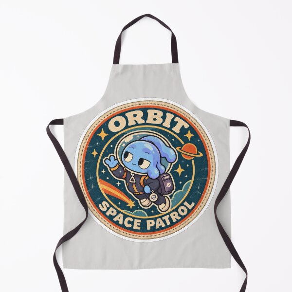 Item preview, Orbit Space Patrol Retro Alien Badge Graphic designed and sold by NovaToons.