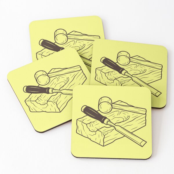 Item preview, Diseño artesanal de cinceles y mazos para tallado en madera designed and sold by bvdesignart.