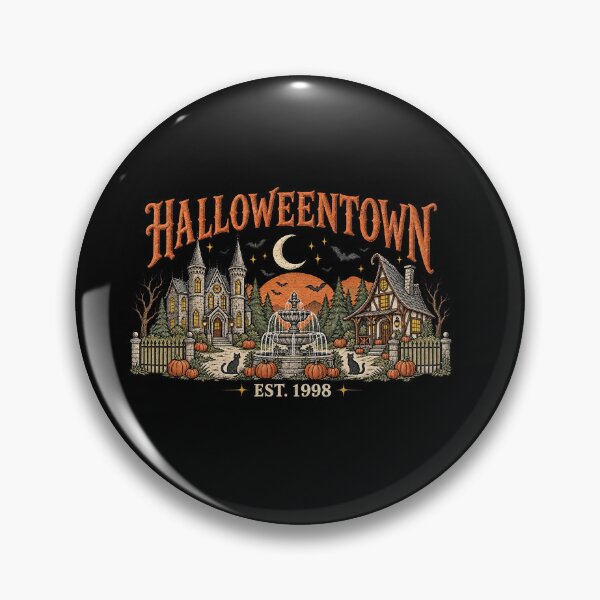 Item preview, Halloweentown Est 1998 Spooky Town Square Vintage Graphic designed and sold by DYALEEZ-XCR.