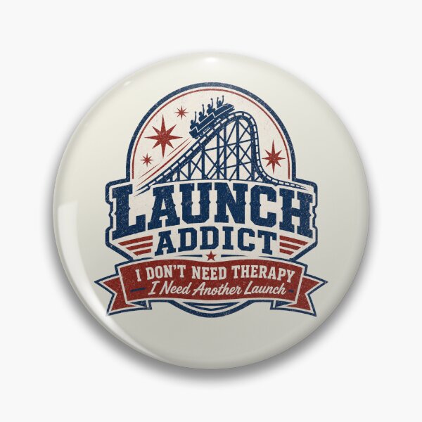 Item preview, "Launch Addict" a  Vintage Rollercoaster Ethusiast Design designed and sold by NicheWearStudio.