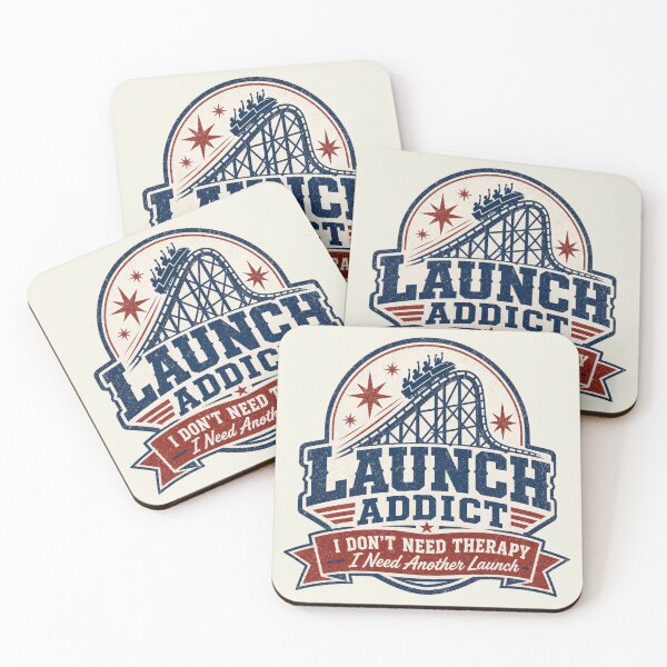 Item preview, "Launch Addict" a  Vintage Rollercoaster Ethusiast Design designed and sold by NicheWearStudio.