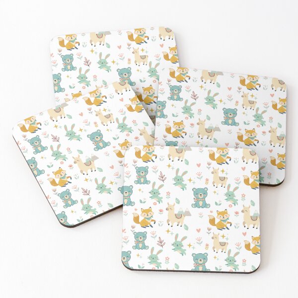 Item preview, Cute Woodland Animals Seamless Pattern designed and sold by prapapon.