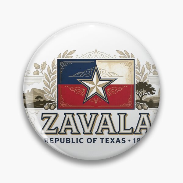 Item preview, Zavala Texas History | Republic of Texas Heritage Art designed and sold by Mathias Yakubu Design.